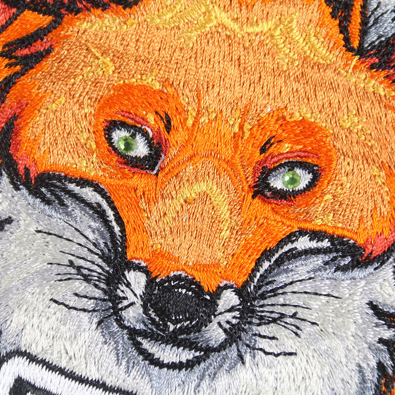 Cartoon Negen Tailed Fox Serie Patch Voor Op Kleding Jas Grote Terug Sticker Strijken Geborduurde Patches Naaien Applique Decor Badge