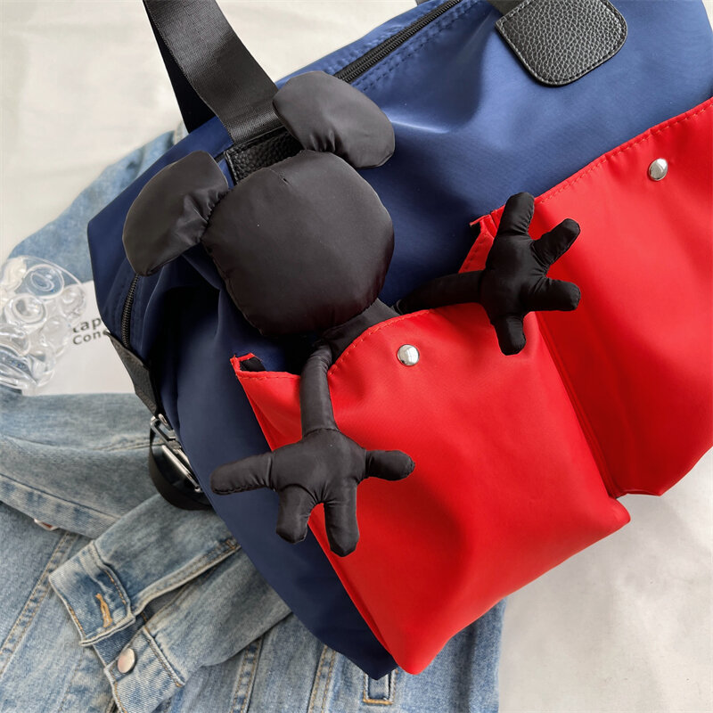 YILIAN Tourist bag female style go out large capacity travel travel handbag student fashion duffle bag light storage bag tide