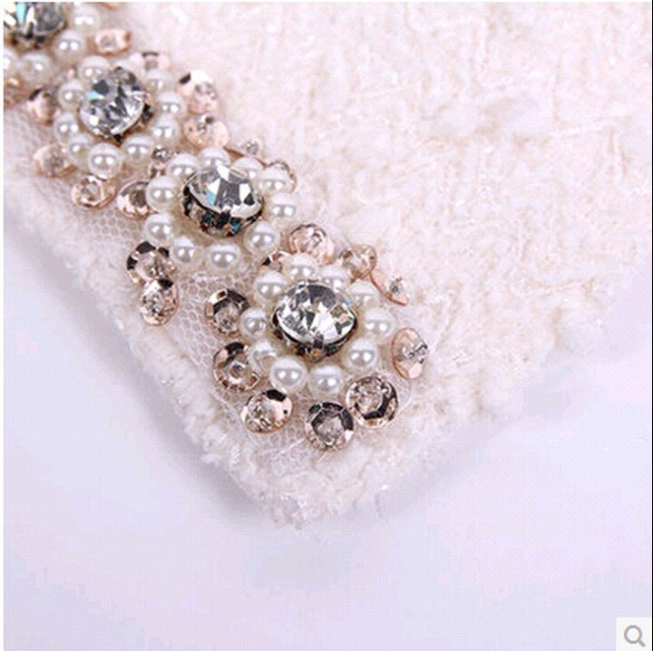 짧은 우아한 구슬 다이아몬드 슬림 긴 소매 자켓 E11H 여성용, 신제품, 봄 가을 패션, 2023