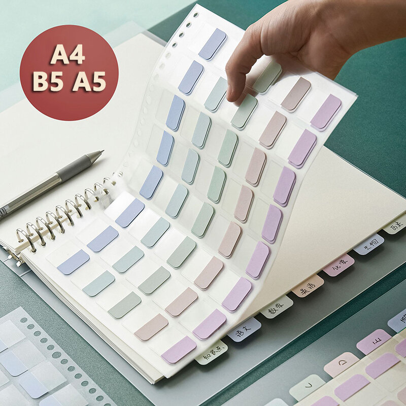 Bloc-Notes coloré B5 A5, étiquette autocollante, marque-page, fournitures de papeterie scolaires et de bureau, 40 feuilles
