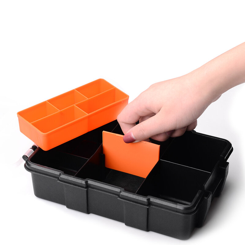 Duża pojemność 6/9/16 sieci skrzynka narzędziowa przeźroczyste tworzywo sztuczne przechowywanie narzędzi Box wodoodporna akcesoria wędkarskie walizka pudełko ze sprzętem wędkarskim