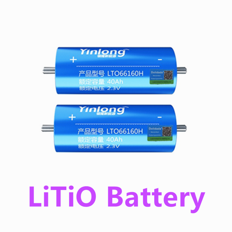 2022 Nieuwe 100% Originele Yinlong LTO66160H 2.3V 40Ah Cilindrische Lithium Ion Batterij Titanium Oxide Lto 66160 Titanate Batterij