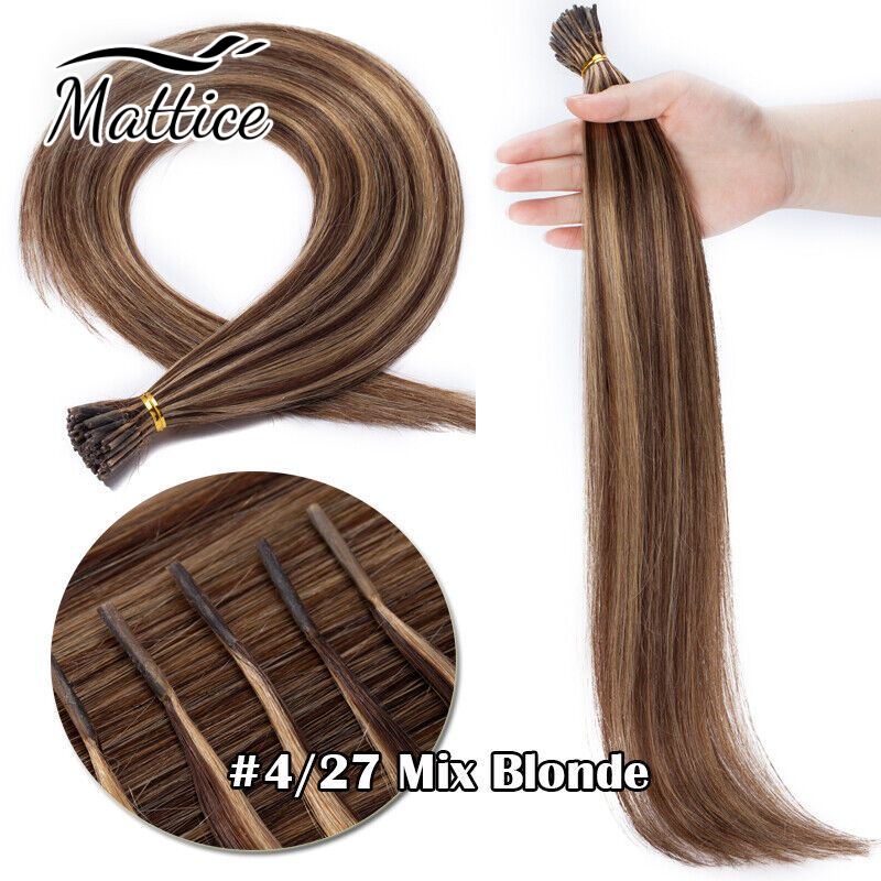 Pre Bonded Keratin Stick/I Tip Remy Echthaar verlängerung Cold Fusion Haarteil für Frauen glatt gerade Strähnen/Pack Haar