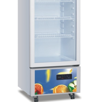 Congelador de exhibición vertical de puerta de vidrio comercial de supermercado de alta calidad