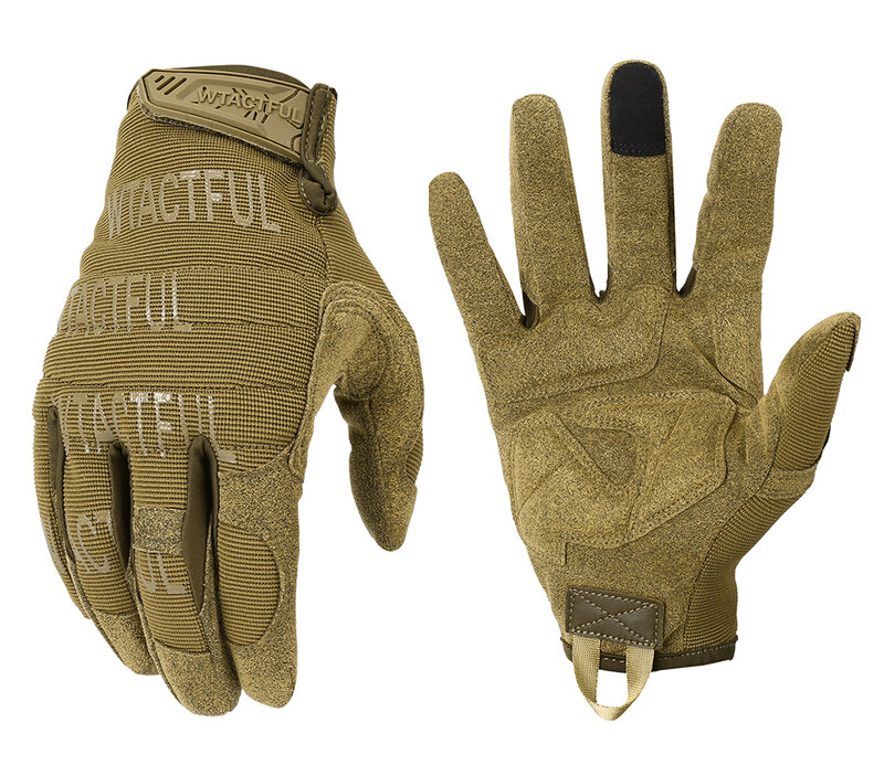 Тактические перчатки для военных тренировок, армейские спортивные противоскользящие митенки с пальцами для скалолазания, охоты, езды на ве...