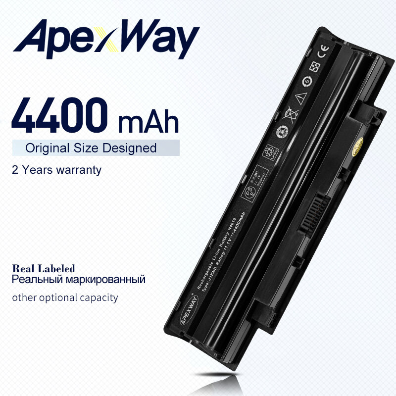 ApexWay 4400mAh Bateria Do Portátil para DELL Inspiron N4010 N3010 N3110 J1KND N4050 N4110 N5010 N5010D N5110 N7010 N7110