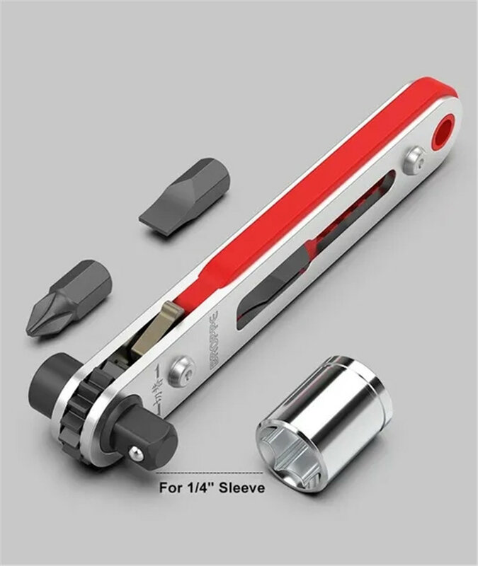 3 escolhas mini chave de catraca magnética 1/4 "hex shank chave de fenda alça para o espaço estreito diy conjunto de ferramentas manuais
