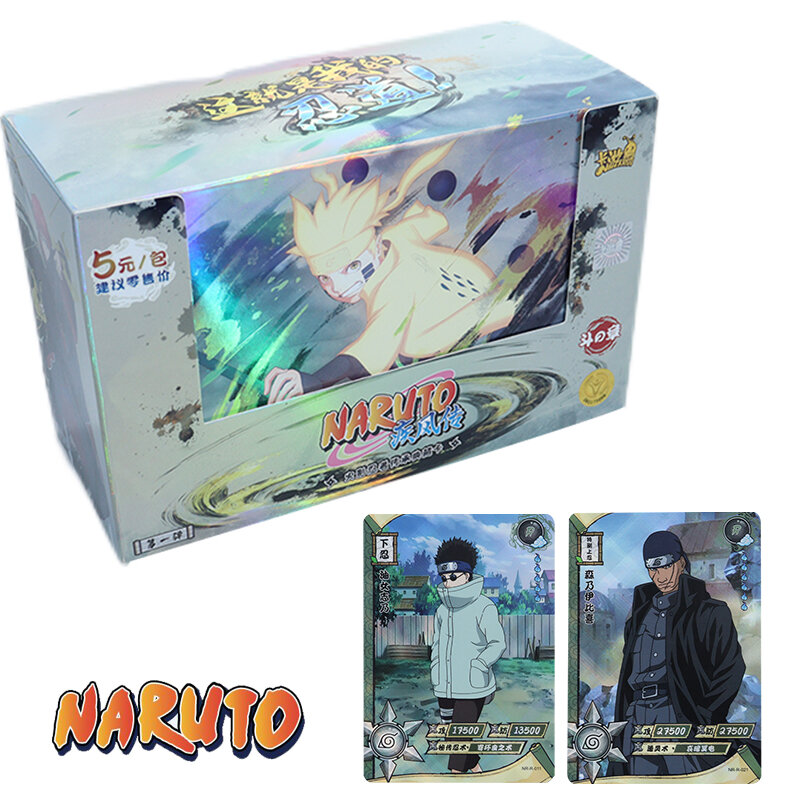 Figures Uzumaki Narutoes Collectible Flash Card Board Game Toys for Children Christmas Gift New Original Naruto Cards Box Anime
