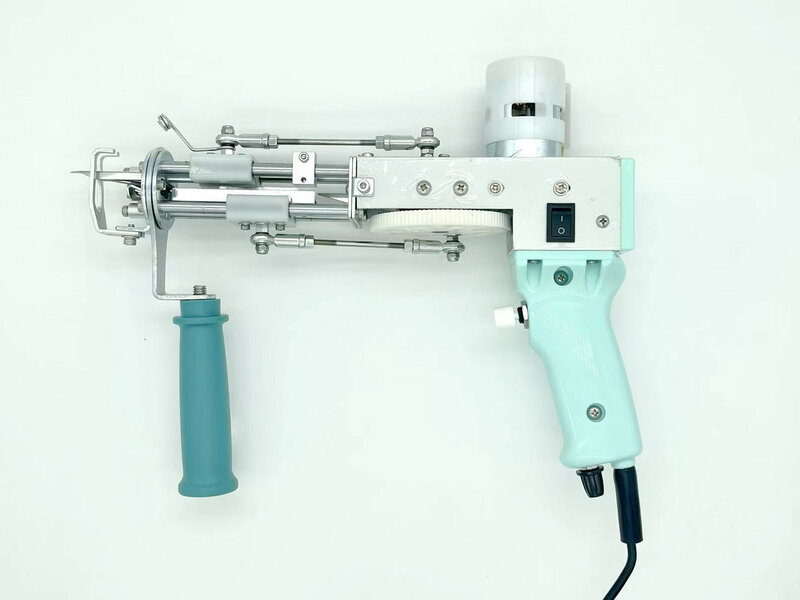Pistola de Tufting eléctrica 2 en 1, máquina de flocado de alfombras, herramienta de corte de pila de bucle