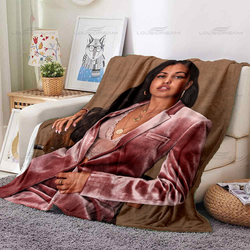 Fashionable and Popular Mabel Pattern Blanket 3D Printing Beauty Flannel Thin Blanket Portable Home Travel Office Blanket