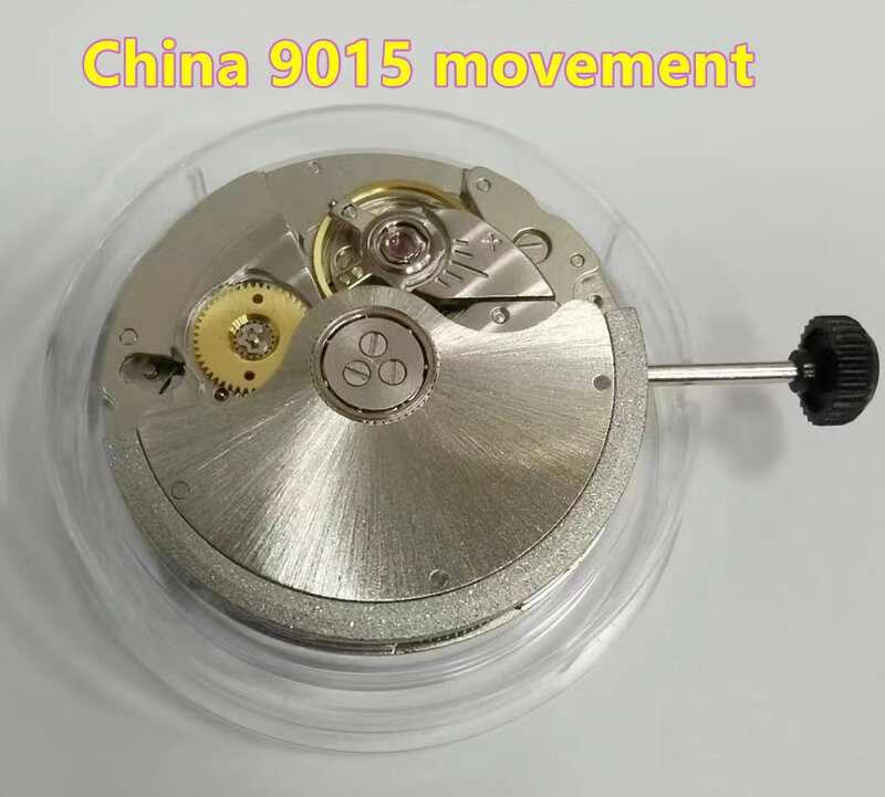 China 9015 movimento mecânico ultra fino 24 jóias automático auto-liquidação relojoeiro mecanismo de substituição