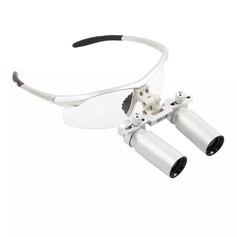 Lupa Dental de 360-460mm, lupa Binocular de laboratorio Dental con carcasa de aluminio, lupa médica bucal quirúrgica, 6X