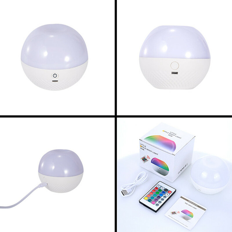 Remote Control Touch Night Light Symphony 16-colors Creative Gift Atmosphere Night Light For Christmas Decor Bedside Table Lamp