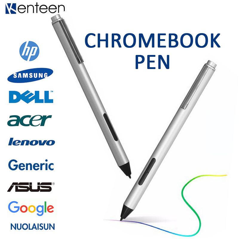 Pensil Stylus USI Pena Chromebook dengan Penolakan Palm 4096 Baterai AAA Sensitif Tekanan untuk HP ASUS Lenovo Tablet Chrome Book