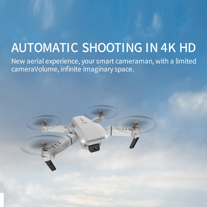 HD 4K RC 드론 카메라 4K 드론 성인용 와이파이 FPV RC 쿼드콥터 3D 플립 접이식 미니 드론, 장난감 선물