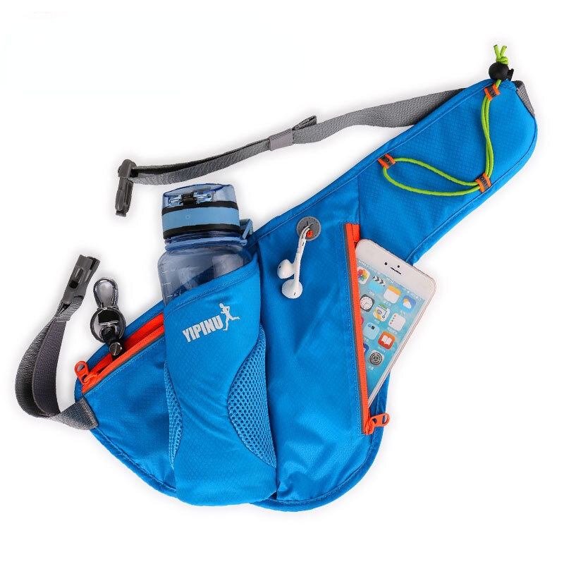 Спортивная поясная сумка для бега, рюкзак-бананка для активного отдыха, велоспорта, походов, водонепроницаемая сумка на пояс для бутылки с в...