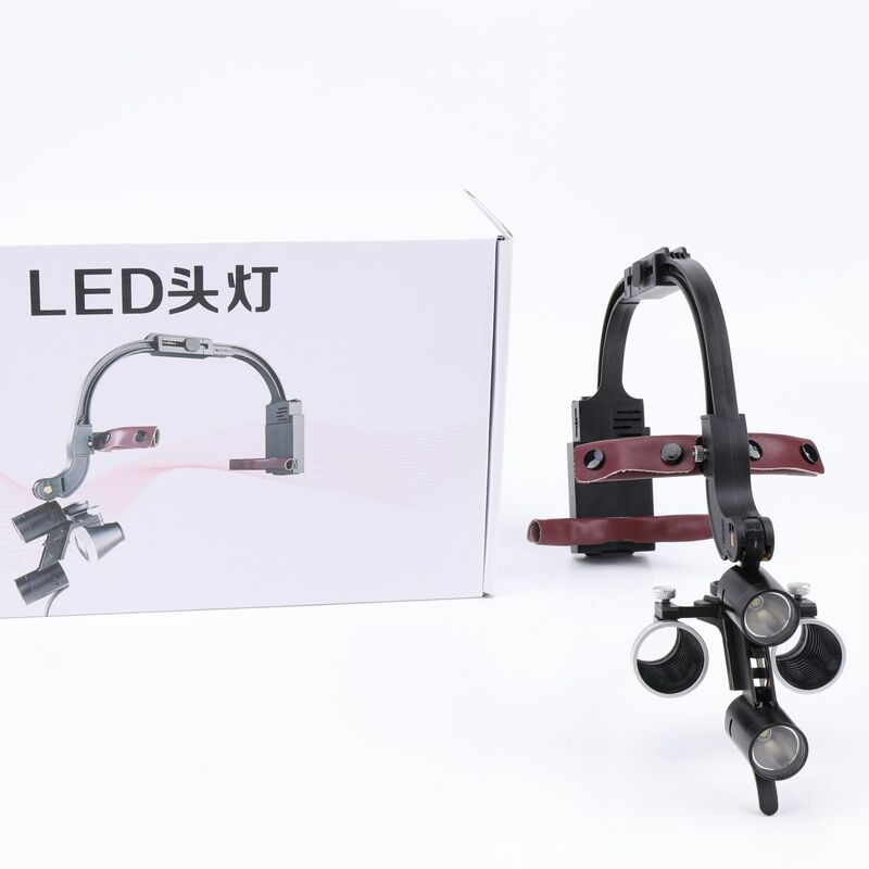 Surgical Light Head Mounted With 2.5x 3.5x Dental Loupes Headlight Dentistry Surgery Oral Lamp Dentist Tools