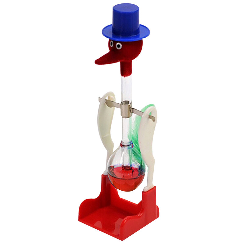Creative Non-Stop Liquid Drinking Glass Lucky Bird Duck Bobbing Magic Prank Toy