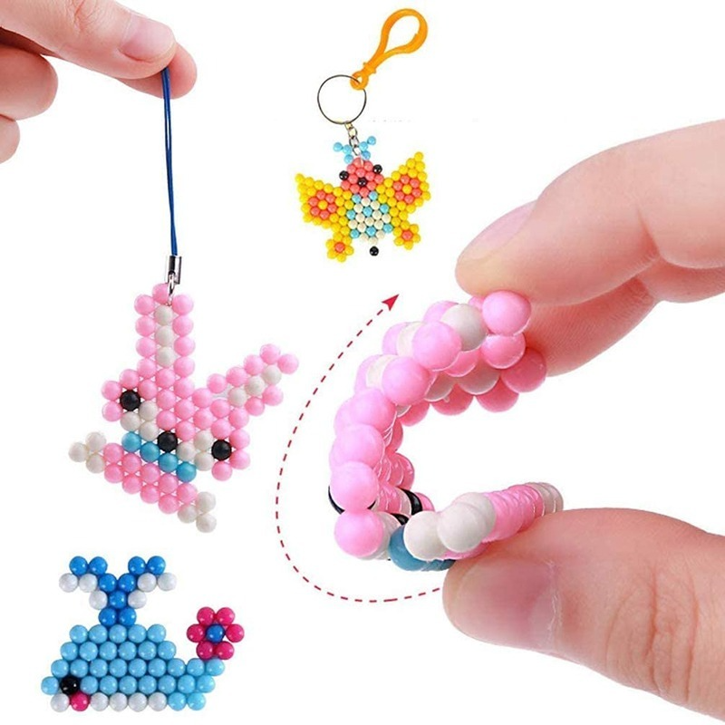 36 colori 12800 pezzi giocattoli magici fai da te spruzzo d'acqua Set di perline magiche gioco di palline 3D giocattoli di perline magiche fatti a mano per bambini fatti a mano