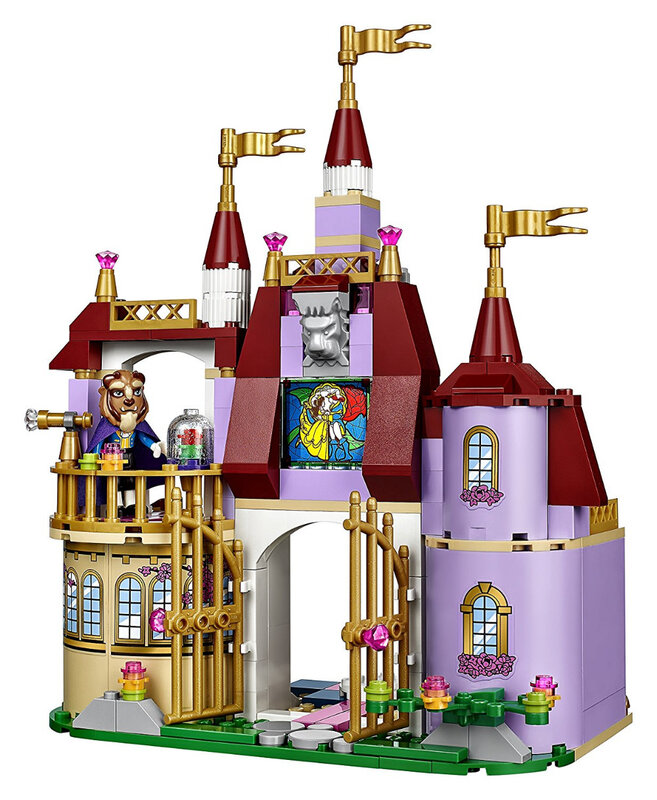 Princesa Enchanted Castle Building Blocks para meninas, modelo de brinquedo compatível com tijolos, Beauty and the Beast, presente de Natal para crianças, novo