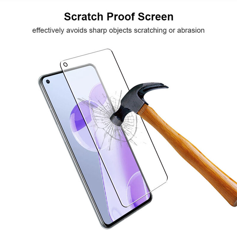 Full Cover Tempered Glass on Screen Protector For Oneplus 9 Pro 7Pro 8Pro 8 Curved Glass For Oneplus Nord 2 7t 8T 9 9R 9rt 7Tpro