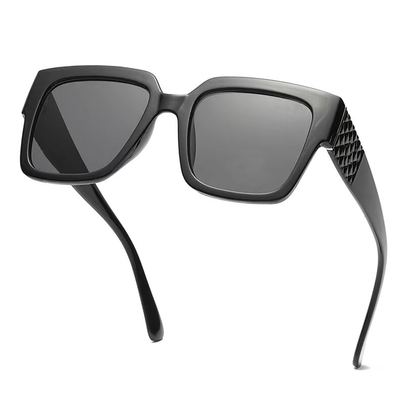 Очки солнцезащитные для мужчин и женщин UV-400, роскошные брендовые квадратные солнечные очки в большой оправе, 2022