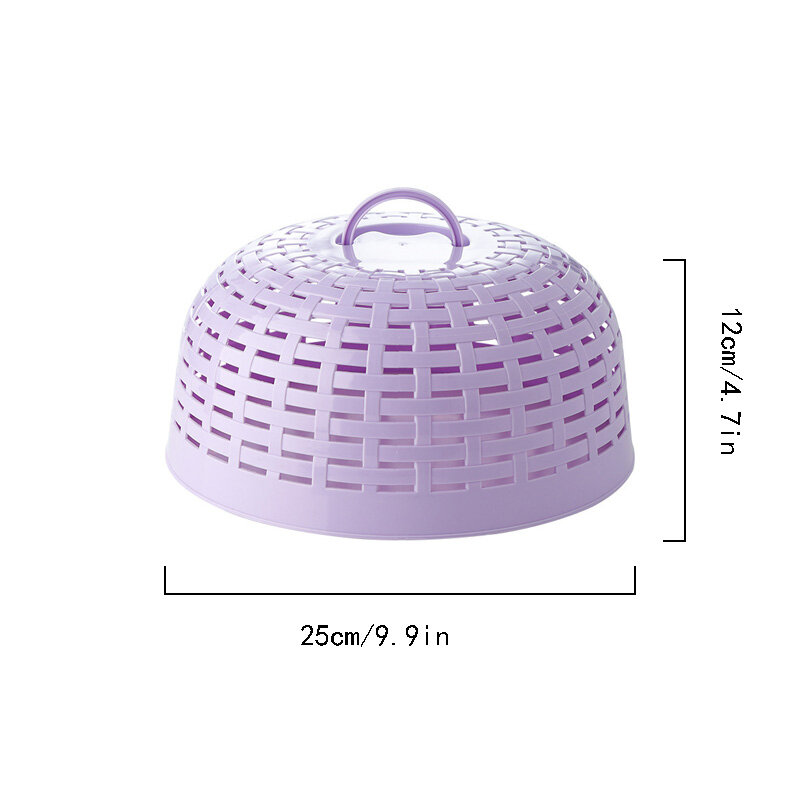 1PC Household Food Cover Mesh Dish Cover PP Anti Fly Hollowed Kitchen Accessories Practical Odourless Abrasion Resistant Simply