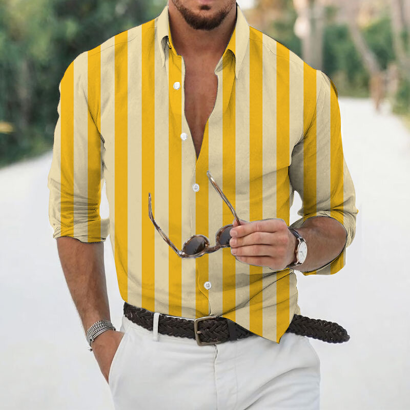 2022 camicia da uomo hawaiana manica intera spmature Cool Thin Printed Tee Shirted for Men abbigliamento maschile Casual top Tee Shirt uomo
