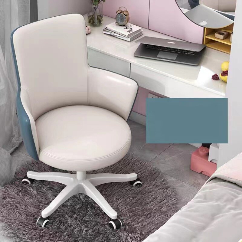 Silla giratoria de escritorio sencilla y encantadora para el hogar, sillas de ordenador que pueden levantar el sedentarismo, respaldo del dormitorio, estudio