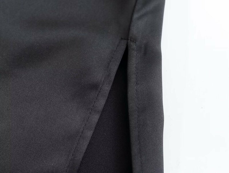 Zach AiIsa Новый женский модный дизайн Шелковая атласная текстура Холтер сексуальный с открытой спиной галстук Высокая талия комбинезон широки...