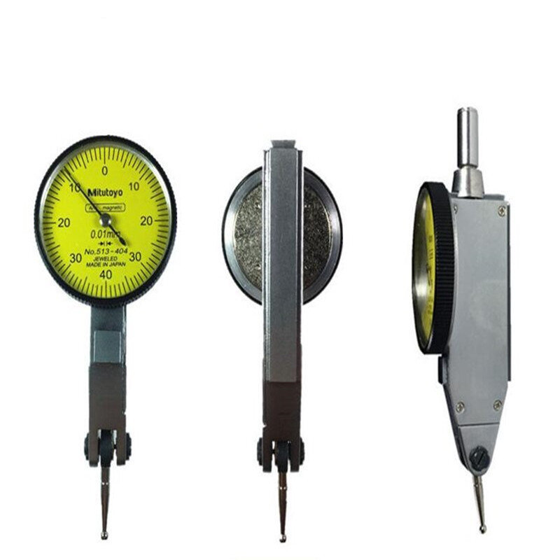 Mitutoyo cnc alavanca mesa dial indicador 0-0.8mm 0.01mm escala de calibre precisão métrica trilhos de cauda de andorinha indicador ferramenta de medição