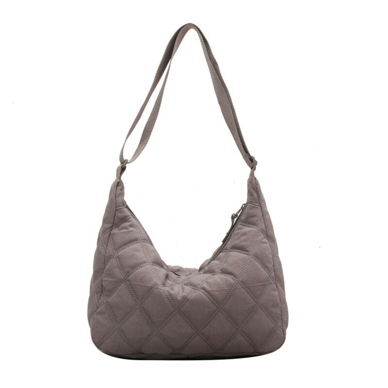 M6CC – sacs à main en Nylon souple pour femmes, sacoches matelassés de luxe, grands sacs à bandoulière seau à grille en diamant pour dames