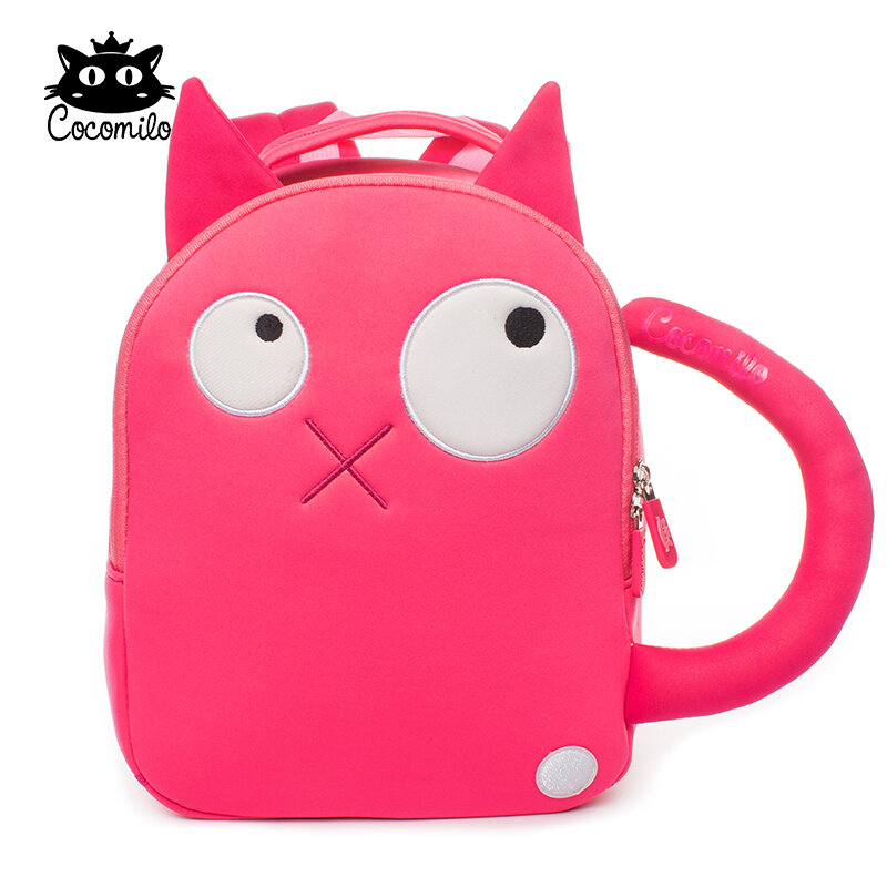 Cocomilo Brand Cartoon Cat Print School Bags for Girls Kindergarten Kids 3D Animal Backpack Satchel Boys Child Mochila Infantil