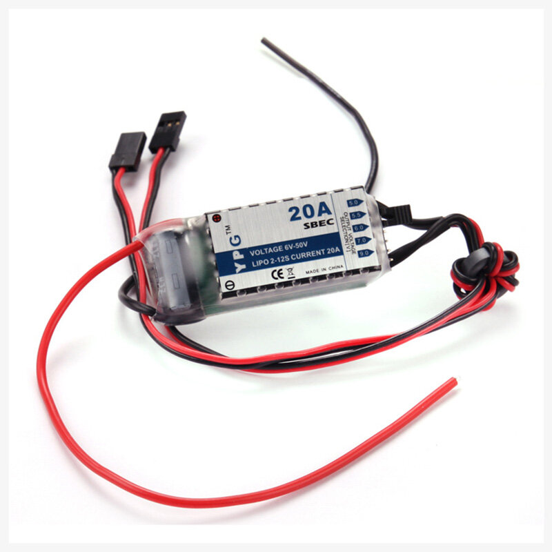 YPG 20A HV SBEC High Quality For RC model airplane No programming required High voltage input (2~12S lipoly)