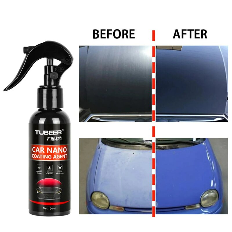 Agente de recubrimiento Nano, sellador de pintura de espejo superhidrofóbico, protección de cera líquida para pulir detalles de coche