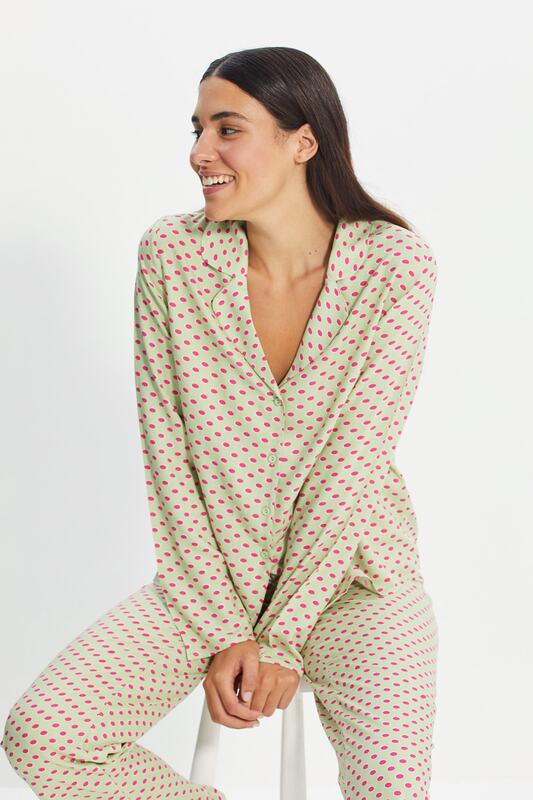 Trendyol – pyjama tissé imprimé rétro, ensemble