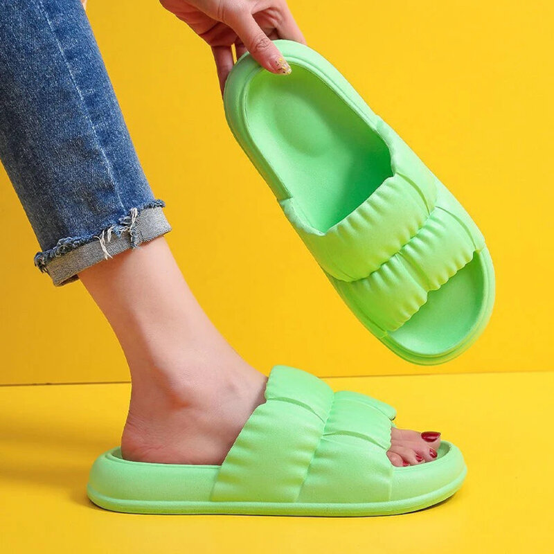 Eva – pantoufles à semelle souple pour femmes, sandales d'été, semelle épaisse, antidérapantes, salle de bain, tongs, 2022