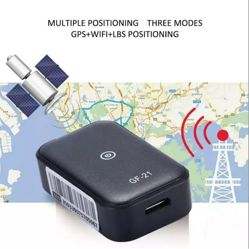 Mini traceur GPS en temps réel GF21, dispositif Anti-perte de voiture, contrôle vocal, localisateur d'enregistrement, Microphone HD, WIFI + LBS + GPS, localisateur de point de vente