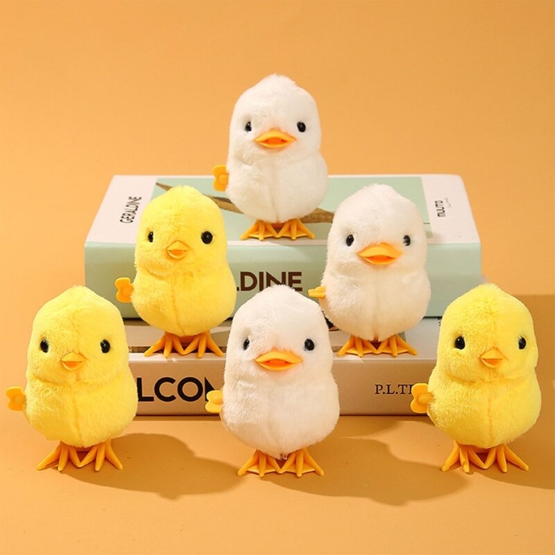 Angin Mainan untuk Anak-anak Berjalan Hewan Melompat Ayam Bebek Jam Mainan Hadiah Ulang Tahun Pesta Kebaikan Goodie Tas Pengisi