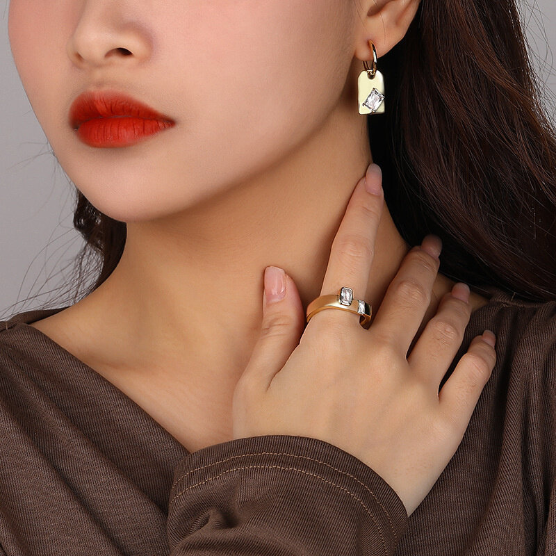 S'STEEL 925 Cincin Perak Murni untuk Wanita Mode Desain Temperamen Cincin Pernikahan Hadiah Perhiasan Bagus Aksesori Jari Telunjuk