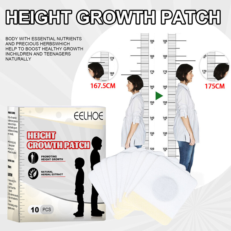 Free Shipping Foot Patch Body Height Enhancer Patch Plaster Patch Promote Bone Growth Foot Sticker Health Care Products