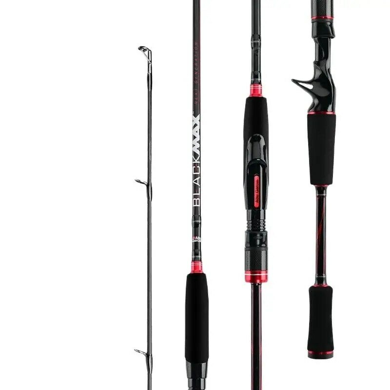 Original Abu Garcia New Black Max BMAX Baitcasting Lure Fishing Rod 1.98m 2.13m 2.44m ML M MH Power Carbon Spinning Fishing Rod
