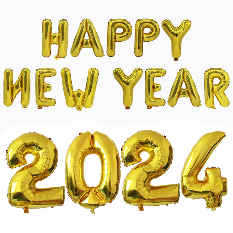 32 Polegada ouro rosa prata 2023 número da folha balões champanhe garrafa hélio 2023 feliz ano novo decorações festa de natal suppl