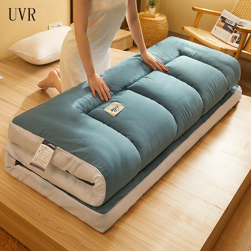 UVR اليابانية الطابق إلى السقف أربعة مواسم فراش تنفس حاشية الحصيرة سرير طالب عنبر للطي فراش كامل الحجم