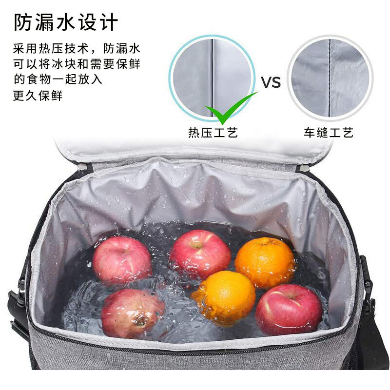 Oxford Cloth Insulation Bag Spot Outdoor Portable Large Capacity Ice Bag Spot Insulation Cold Preservation Picnic Lunch Bag