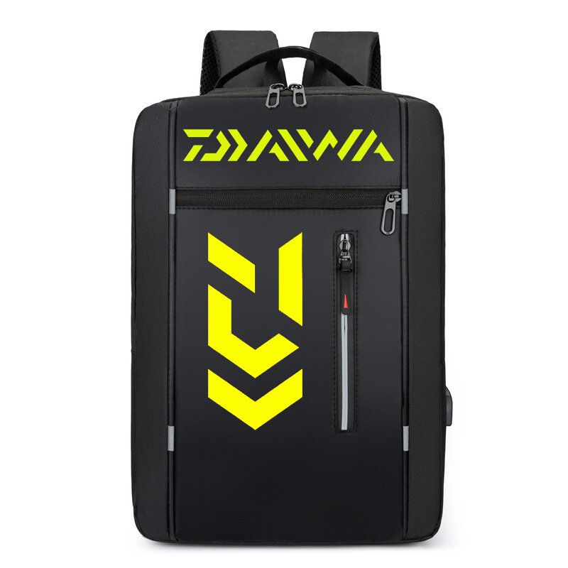 2022 New Daiwa Fishing Bag Men's Business Bag Notebook Computer Bag Multifunctional USB Backpack Large Capacity Backpack Daiwa