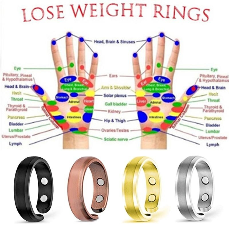 Persoonlijkheid Magnetische Gezondheid Ring Voor Vrouwen Rose Gold Creative Sieraden Europese En Amerikaanse Open Ring Therapeutische Paar Ringen