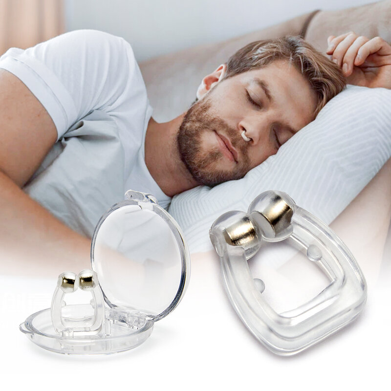 Кольцо-ограничитель для носа, магнитное устройство против храпа, облегчает дыхание, улучшает бесшумный сон