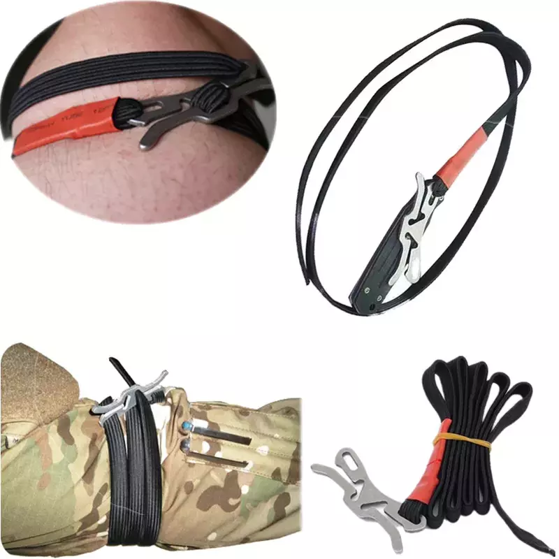 Kit de bandages, outils de Camping, garrot médical de survie, équipement de plein air essentiel, ceinture tactique de Combat militaire