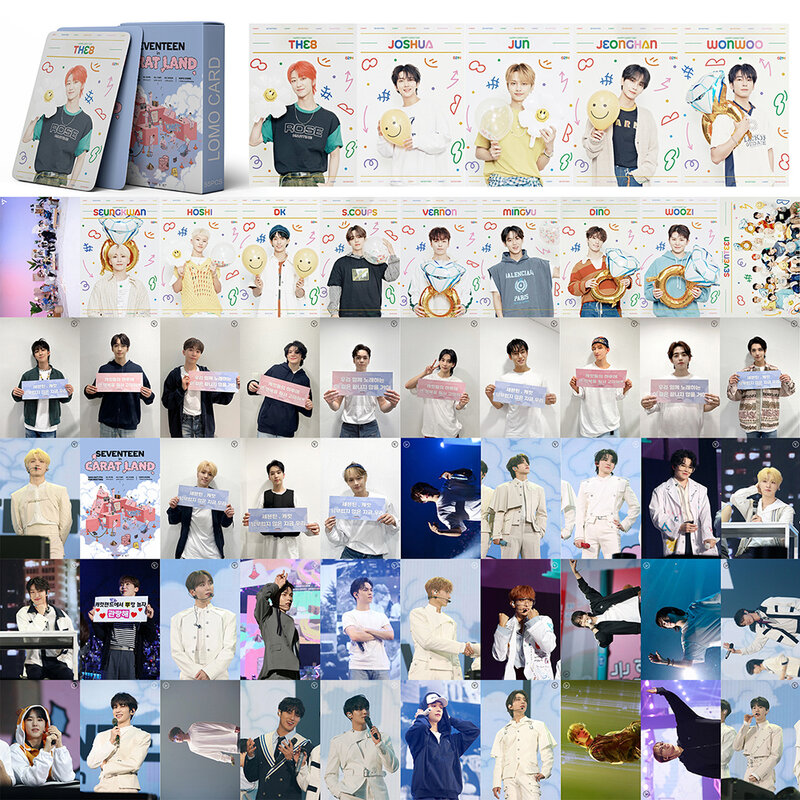 Kpop SECTOR 17 FML nuevo álbum FML Lomo Cards Faded Mono Life Photocards Kpop Boys Photo Card para Fans Collection Gift